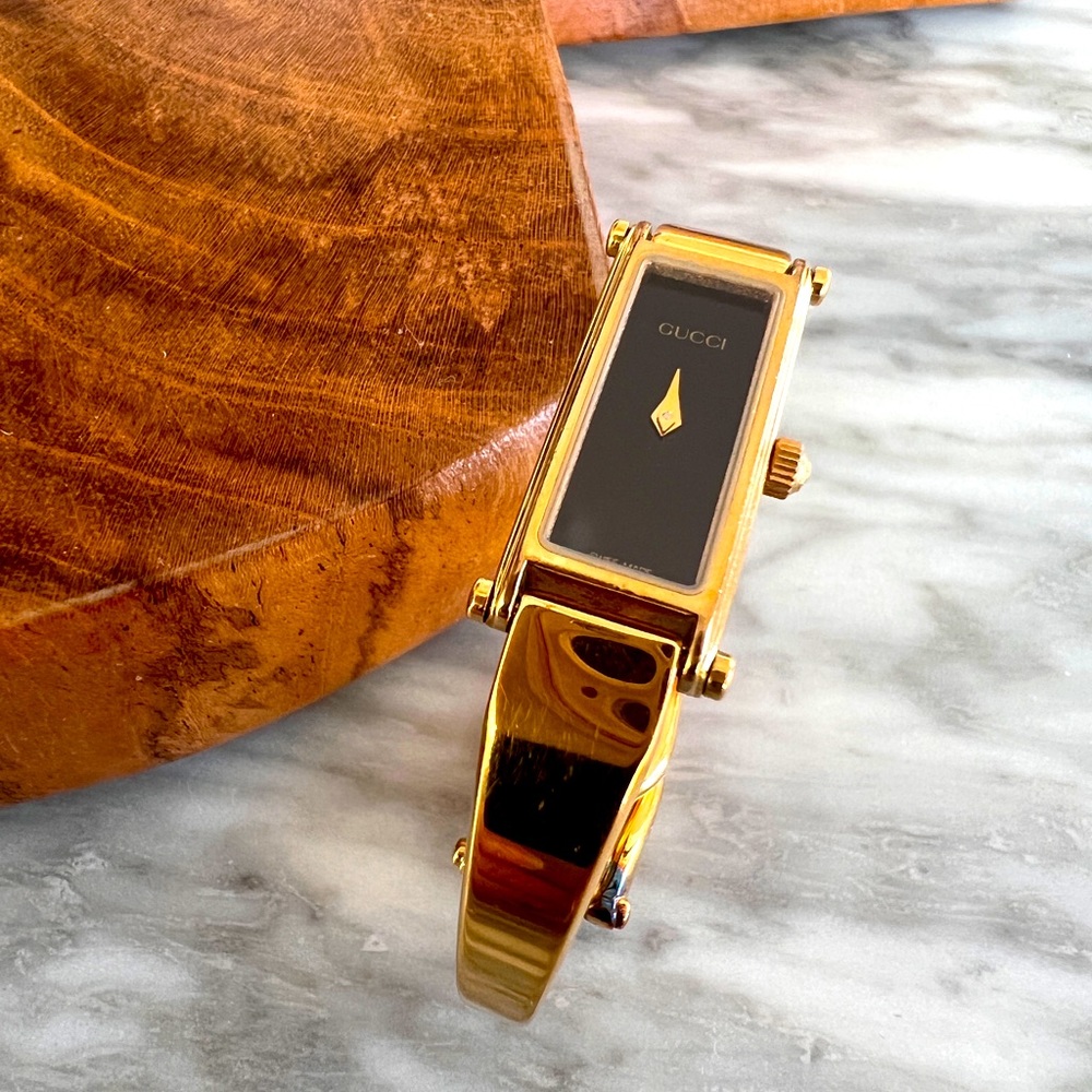 Women’s Gucci bracelet watch.